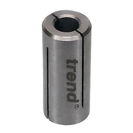 Trend Collet Sleeve, 6.35mm to 9.5mm Reduction Sleeve for Smaller Shank Cutters, CLT/SLV/6395
