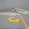 Household Essentials 17140-1 Rotary Outdoor Umbrella Drying Rack | Steel