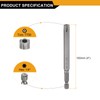 sourcing map 3pcs TT50 Security Torx Head Screwdriver Bit 4"