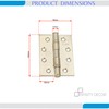Infinity Decor 4 Inch (100mm) CE13 Fire Rated Ball Bearing