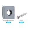 METALLIXITY Screw on Furniture Sliders (25mm/0.98in) 16Pcs, PTFE Square Chair