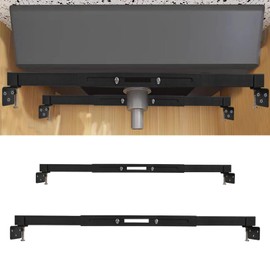 KSWLOR 2 Pcs Undermount Sink Supports Brackets, Adjustable Undermount Sink Repair System Kit for Kitchen Sink, Heavy Duty Undermount Sink Support, Effectively Share Sink Weight (31.8-43.3inch）