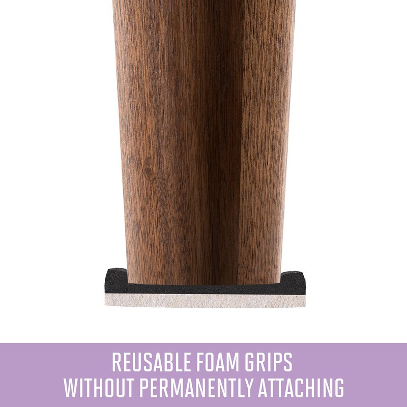 3.5" Reusable Felt Slider (16 PC) Bagged Gray