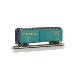 Bachmann Industries Aar 40' Steel Box Car New York, Susquehanna and Western (Suzy Q) Train Car, N Scale