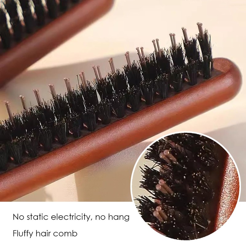 3 Pieces Wooden Handle Comb, Head Massage Comb, Hair Care