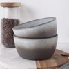 Stone lain Vince Rustic Stoneware Bowl Set, 4 Count, Grey