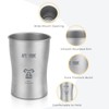 Titanium Water Cup 600ml, Ultralight Coffee Mug for Camping, Raw