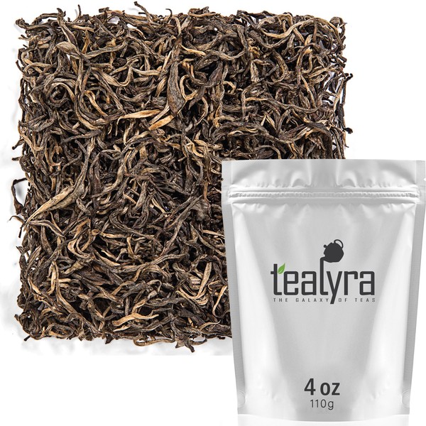 Tealyra - Huang Cha - Rare Yellow Tea - Best Chinese Yellow Loose Leaf Tea - Organically Grown - Antioxidants Rish - Caffeine Medium - 110g (4-ounce)