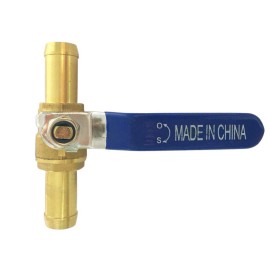 Aoaof 3/4" Hose Barb Brass Shut Off Ball Valve Air Gas Fuel Pipe Fitting Full Port