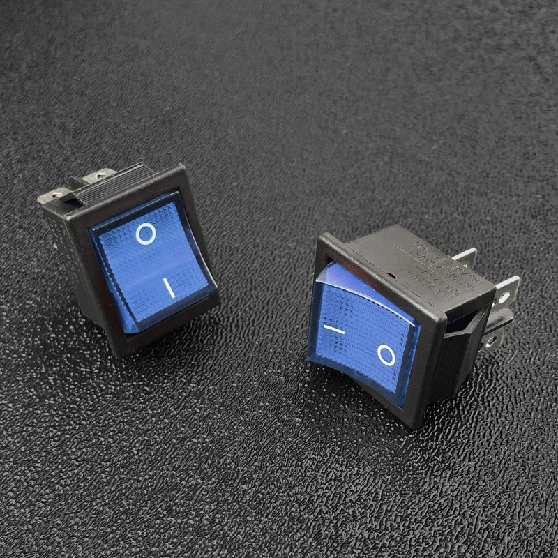 MGI SpeedWare 12vDC Neon Lighted Mini Automotive Rocker Switches On-Off