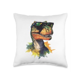 Cool Giganotosaurus Graphic Dinosaur Dino Lover Throw Pillow