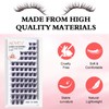 Lash Clusters DIY Eyelash Extensions, 72 Pcs Individual Lashes Cluster