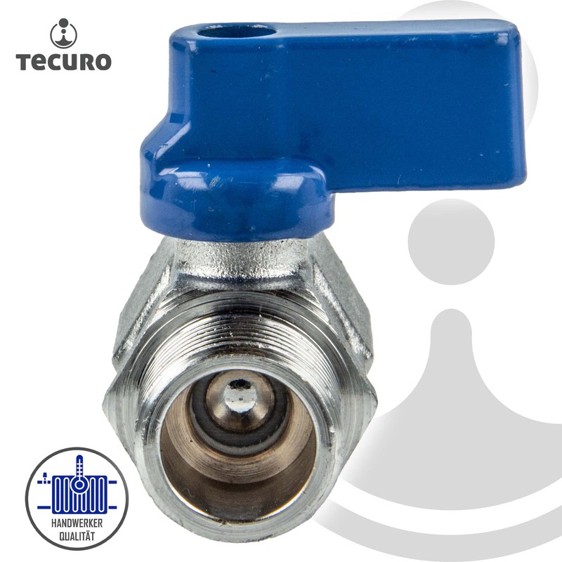 tecuro Mini Ball Valve Internal Thread Rp 3/8 Inch x