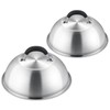 9in Basting Cover Set of 2, Leonyo Stainless Steel Cheese