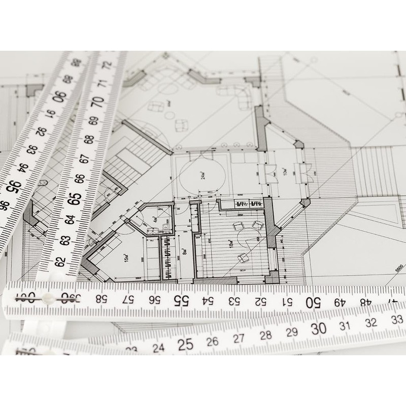 Toolland 2m Heavy Duty Fiberglass Folding Ruler Precision Measuring Instrument