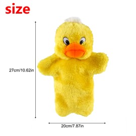 Andux Cute Plush Hand Puppet Soft Stuffed Animal Toy (SO-16 Yellow Duck)