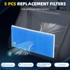 OPHIR 5 Pcs Airbrush Spray Booth Filter, Hobby Paint Booth