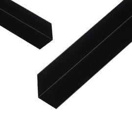 5 x siwitec Angle Profile, Aluminium Profile, Black Anodised 15 x 15 x 1 mm, 2 m Long, Aluminium Rail, L Profile, Aluminium Corner Rails, Edge Protection Profile, Corner Protection Profile