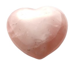 Steinfixx® - Gemstone Heart, Healing Stone, Lucky Stone, Chakra Stone, Pocket Stone, Massage Stone, Gift for Lovers (Rose Quartz)