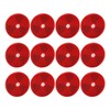 12PCs Round Reflector Red Reflective Sticker Waterproof Signal Warning for