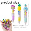 WEZCHUGHAOL 4-in-1 Multicolour Ballpoint Pens, 30-Pack with Erasers, Kids Party