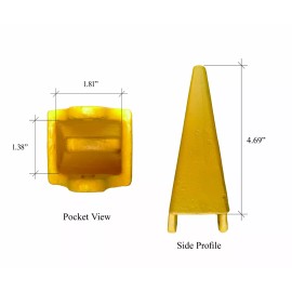 1 - 'fits Esco' 18 Series Mini Excavator / Backhoe Bucket Dirt Tooth