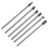 6pcs Tungsten Carbide Aluminum Rotary Files Burr Set 6mm Shank