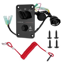 704-82570-12-00 Main Switch Panel Marine Outboard 12V Single Engine Key Assembly 704 Control Box On Off Switch Compatible with Yamaha Outboard Yacht Replace# 704-82570-08-00, 704-82570-01-00