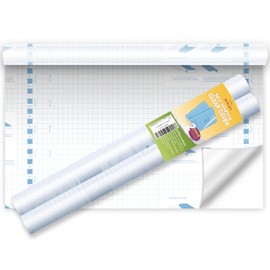 Yeplan 2 Pack Clear Contact Paper Roll for Books, 17.5in x 5ft, Clear Book Cover Adhesive Protective Liner for Paperbacks, Textbooks and Documents