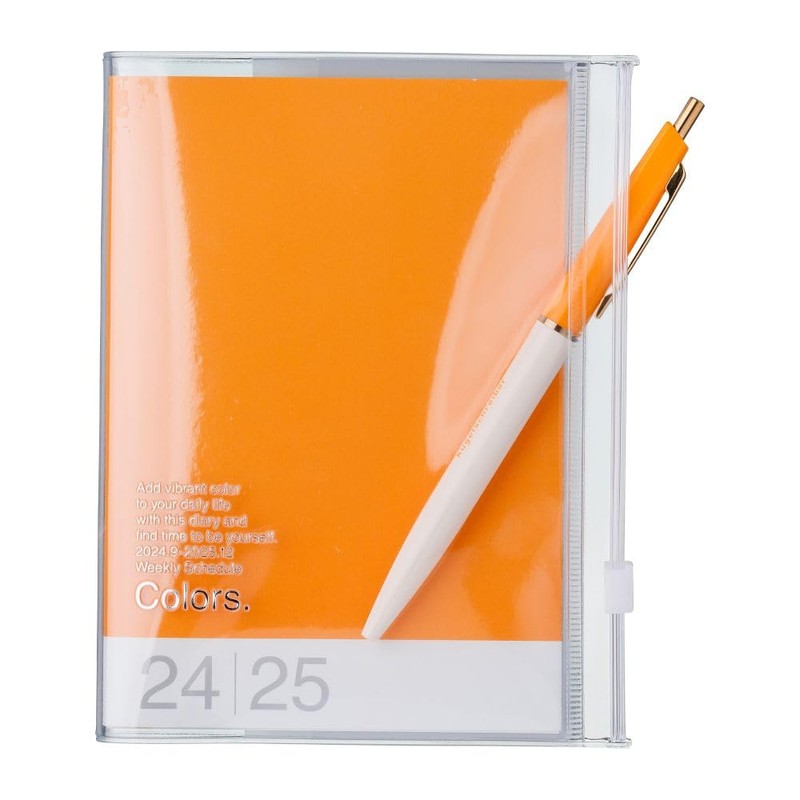 MARK'S 2024/2025 Pocket Diary A6 Vertical, Colours // Yellow: From
