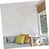 FUNOMOCYA 1piece Rope Fishing Net Wall Hanging Decor Nautical Style
