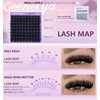 Geeneiya 5 Styles Lash Clusters Kit, Volume/Mega/Full/Bottom Eyelash Clusters Extensions