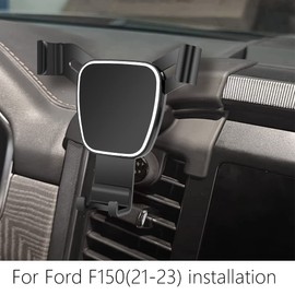 musttrue LUNQIN Car Phone Holder for Ford F-150 F150 Truck 2021-2023 Auto Accessories Navigation Bracket Interior Decoration Mobile Cell Phone Mount