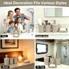 Juego de accesorios de baño beige mate, 4 dispensadores de