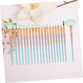 Healeved Unicorn Makeup Brush Set 20 Stone Eye Brush Diamond Handle Eyebrow Beauty Tool Kit