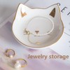 Ceramic Spoon Rest for Kitchen Counter, Cat-Shaped Ceramic Spoon Rest,