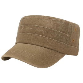 KRYMXAR Military Cap for Men, Retro Style Army Cap with Adjustable Closure, Outdoor Activities and Daily Use, Unisex Military Cap, One Size