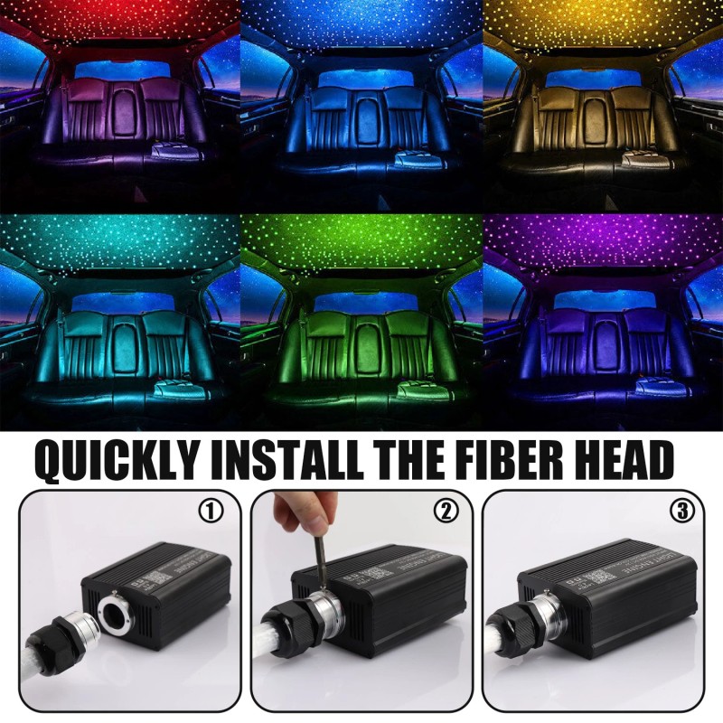 1000pcs Home Car Headliner Star Light kit Roof Twinkle Ceiling