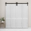 CCJH 6FT/72'' Bi-Folding Barn Door Hardware Sliding Track kit Heavy