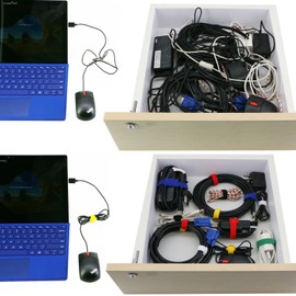 Pasow 50pcs Reusable Fastening Adjustable Cable Ties Wire Management (6 Inch, Multicolour)