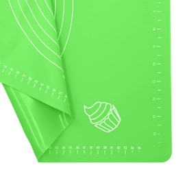mumbi Baking Mat Dough Mat Rolling Mat Baking Mat Large XXL Non-Stick Non-Slip 64 x 45 cm Green 31144