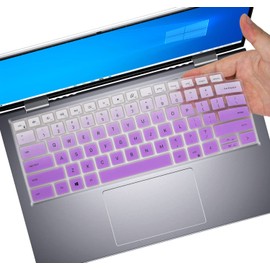 Keyboard Cover for Dell Inspiron 16 5620 5625 5630 5635 7620 7630 7635/Inspiron 14 5430 5410 5415 5418 5420 5425 7415 7420 7425 7430 7435/Inspiron 13 5310 5320/Latitude 3320 3420 3430 14 -OmbrePurple