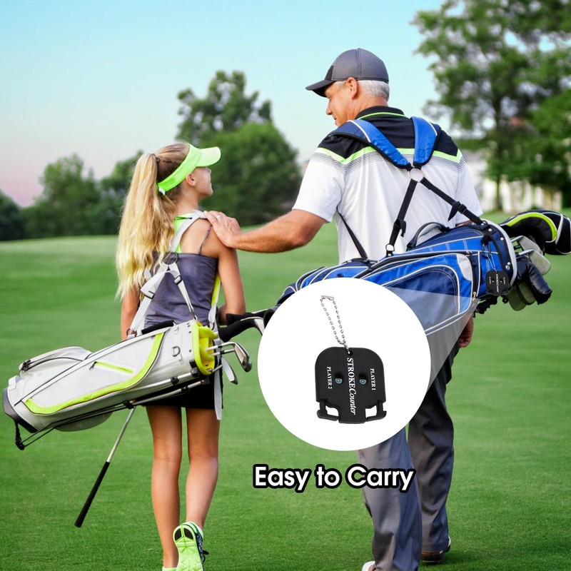 Golf Score Counter Stroke Counter, 2 Pieces Score Counter Golf