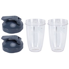 24OZ Transparent Blender Cup Container Lid Set Replacement Fit for 600W/900W Juicer