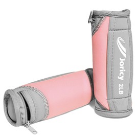 Hand Weights for Women Men 2lbs Each Weight, Soft Dumbbells Set of 2 Detachable Dumbbell Walking Weight with Hand Strap for Home Gym Exercise Workout Running Aerobics, Light Pink