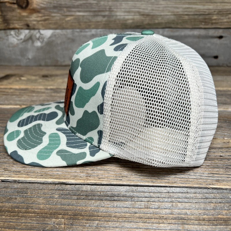 Lost hat Co OLE MISS REBELS MARSH CAMO LEATHER PATCH