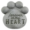 AuldHome Dog Pawprint Memorial Stone; Pet Cat or Dog Bereavement