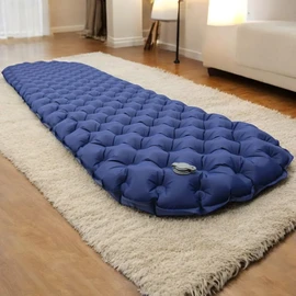 Karimatte Outdoor (Small Pack Size and Ultralight) Air Mattress Ideal for Camping, Hiking, Backpacking, etc., Inflatable Sleeping Mat (Navy)