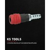 KS Tools 2-stage compressed air coupling 999.9098 14.5 mm, compressed