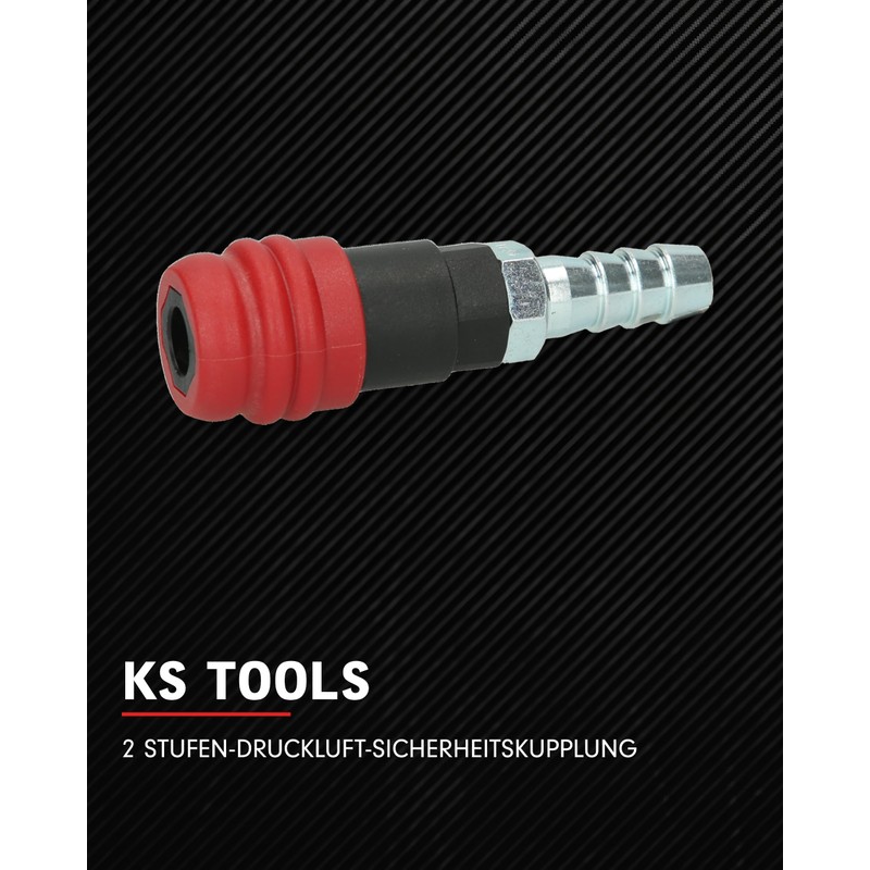 KS Tools 2-stage compressed air coupling 999.9098 14.5 mm, compressed